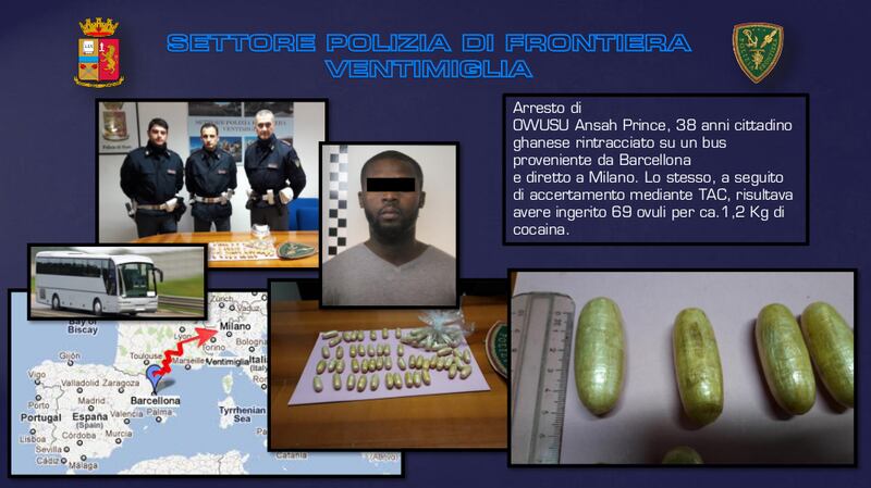 Ventimiglia, preso un ghanese con 69 ovuli di cocaina 4