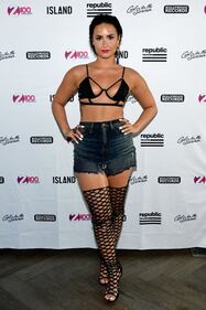 Demi Lovato hot in calze a rete 22