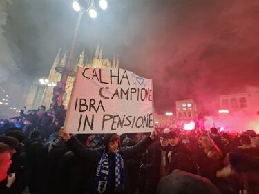 Nella notte bagnata di Milano esplode la gioia nerazzurra 8