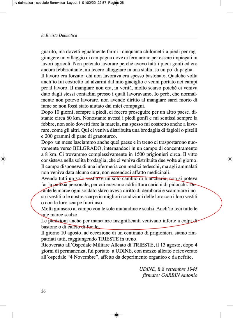 Il rapporto segreto sulle torture titine 9