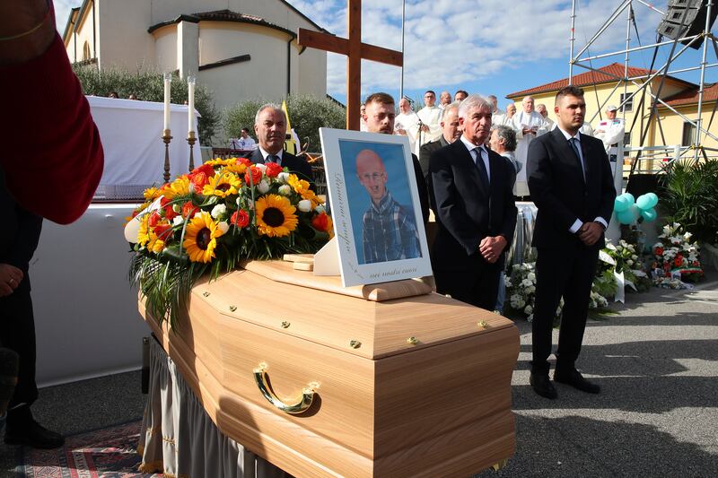 I funerali di Sammy Basso 1
