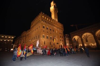 Celebrazioni in piazza della Signoria a Firenze 4