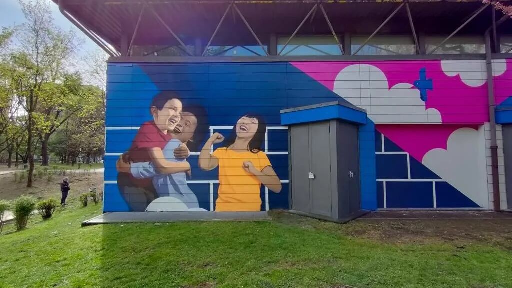 Il murales di Spazioarte, così si riqualifica un quartiere