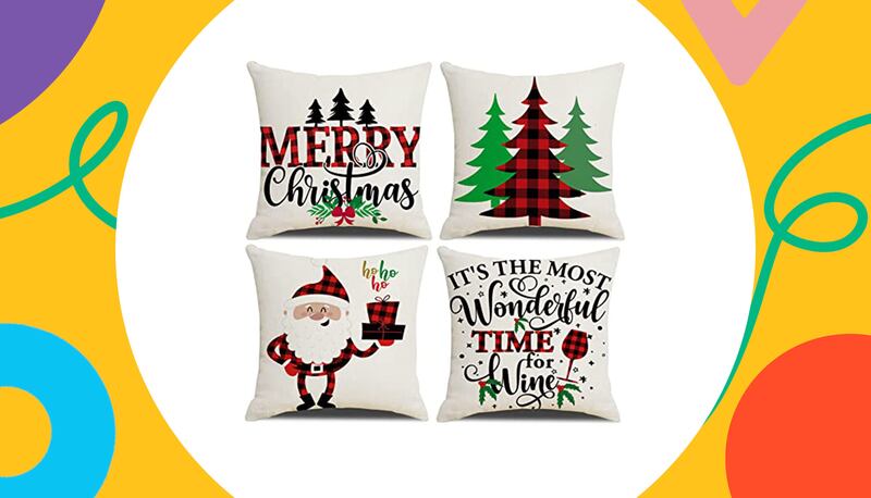 Fodera per cuscini effetto Natale
