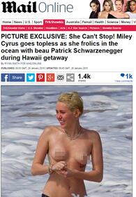 Miley Cyrus nuda sul Daily Mail 4