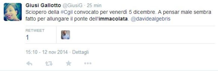 Twitter contro la Cgil: "Così allungano il ponte" 10