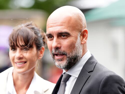 Pep Guardiola e Cristina Serra, le foto più belle