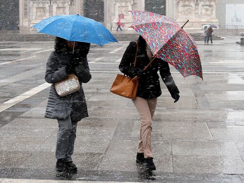 Neve a Milano, Duomo imbiancato