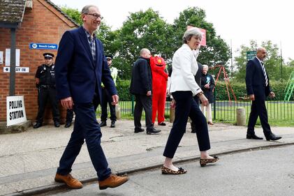 Theresa May al voto 2