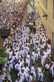 La storica corsa dei tori a Pamplona 13