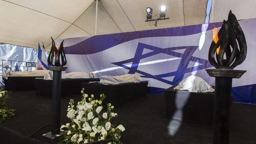 A Gerusalemme i funerali delle vittime di Parigi 9