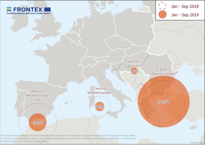 Gli sbarchi in Europa