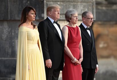 Trump incontra Theresa May a Blenheim Palace 9