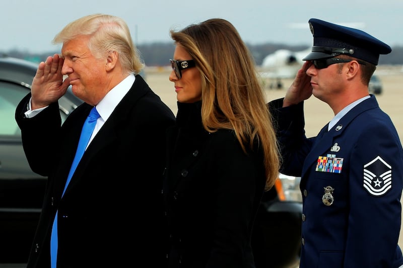 Melania e Donald Trump, coppia presidenziale 42