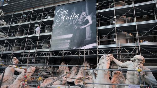 A Trevi la gigantografia di Anita Ekberg 10