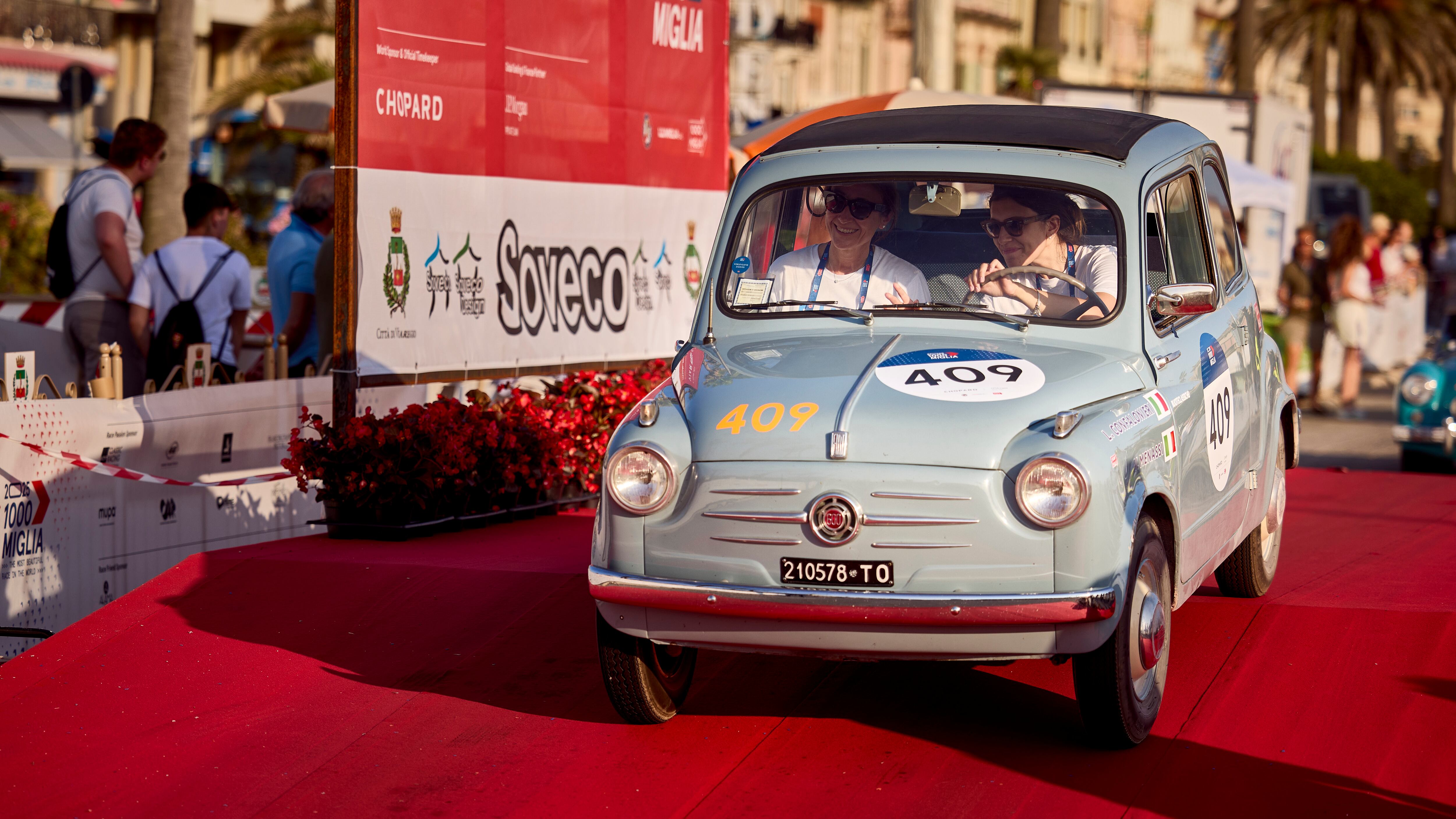 Il respiro di una leggenda: la 1000 Miglia vissuta attraverso il cuore di una Fiat 600