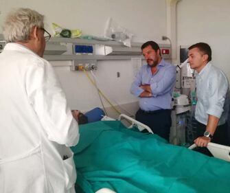 Salvini in ospedale a Genova: incontra i feriti e i parenti delle vittime 3