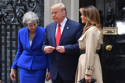 Il Presidente Trump incontra la Premier May  8