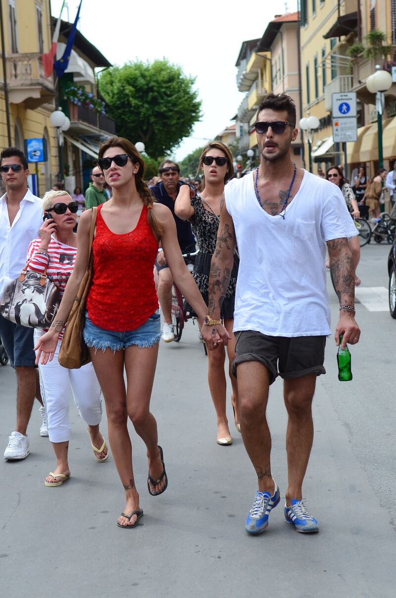 Fabrizio Corona e Belen Rodriguez a Forte dei Marmi (giugno 2011)