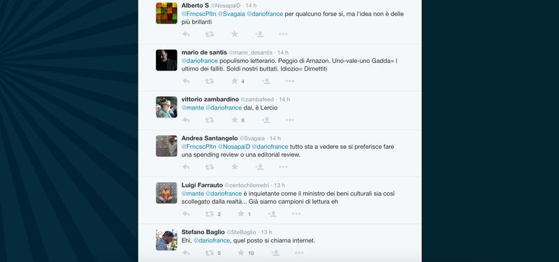 Dario Franceschini contestato su Twitter 5