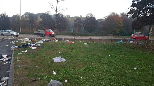 La "discarica" di Lampugnano dopo la preghiera dei musulmani 5