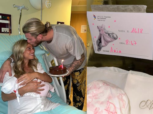 "Benvenuta Aria", è nata la figlia di Diletta Leotta e Loris Karius