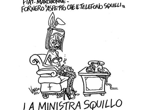 "La ministra squillo". Bagarre sulla vignetta di Vauro