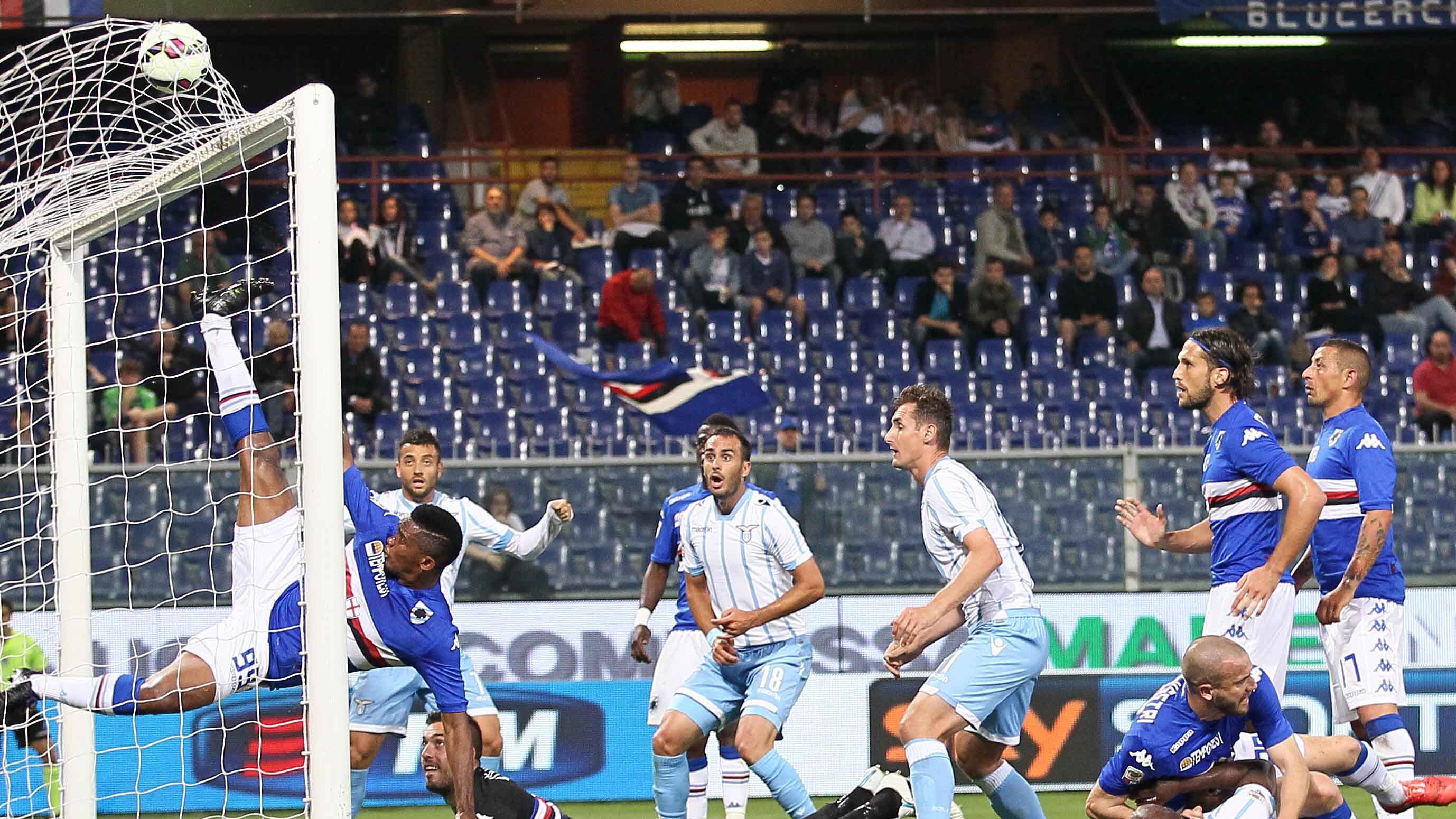 La Lazio piega la Sampdoria: è seconda