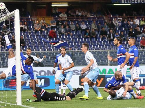 La Lazio piega la Sampdoria: è seconda