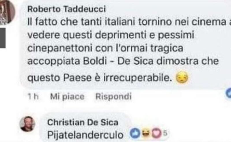 La risposta di De Sica