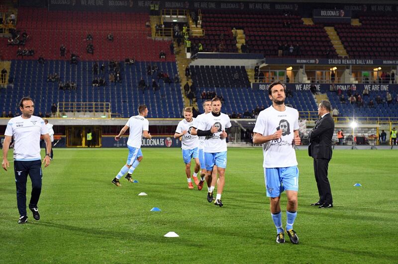 Lazio a Bologna con la maglia di Anna Frank 8
