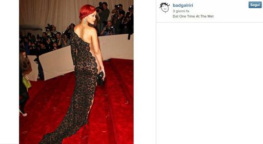 Rihanna: "il vestito del Met? L'ho trovato online" 10