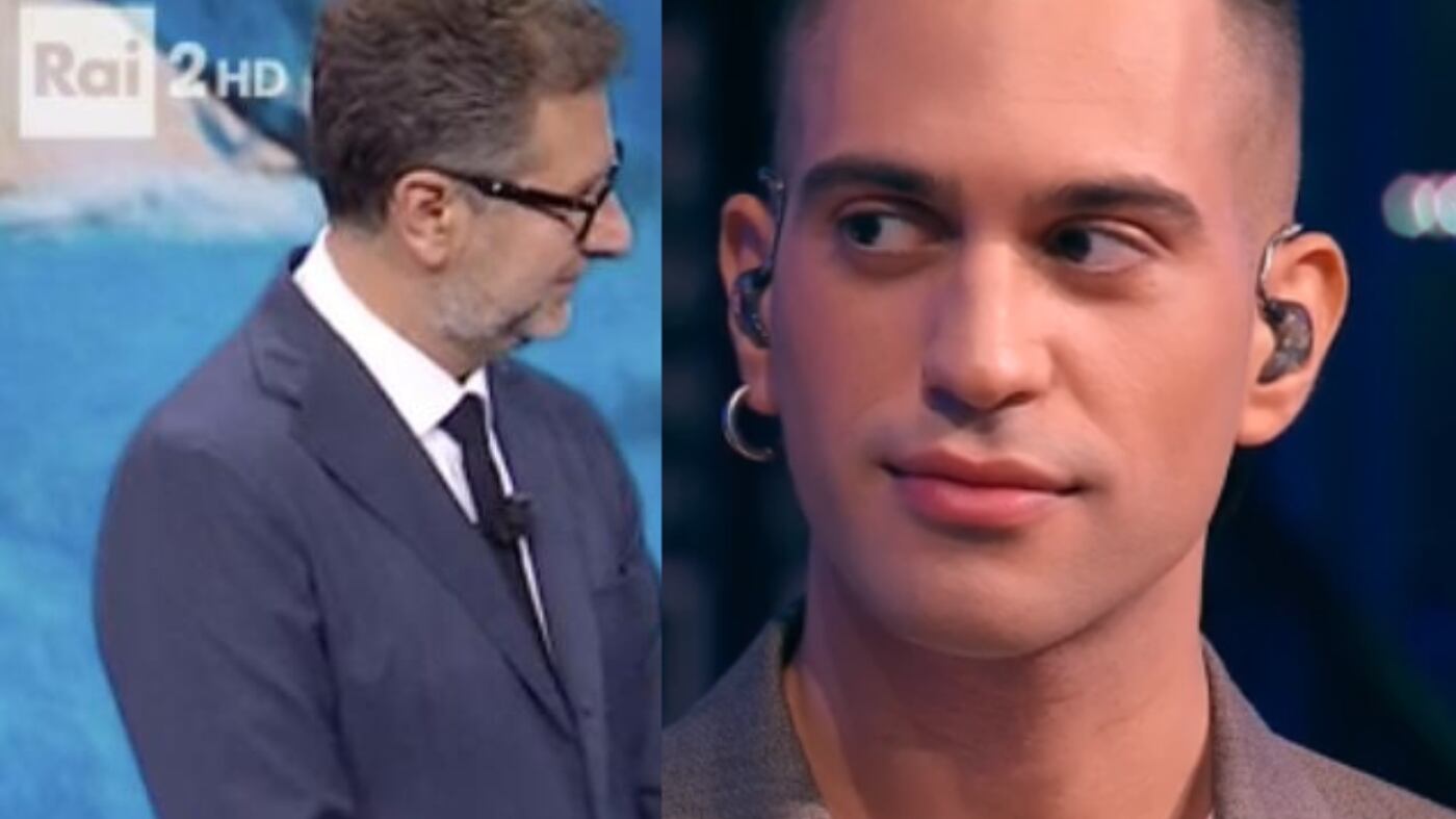 A Che tempo che fa Mahmood rivede la sua gaffe all'Eurovision