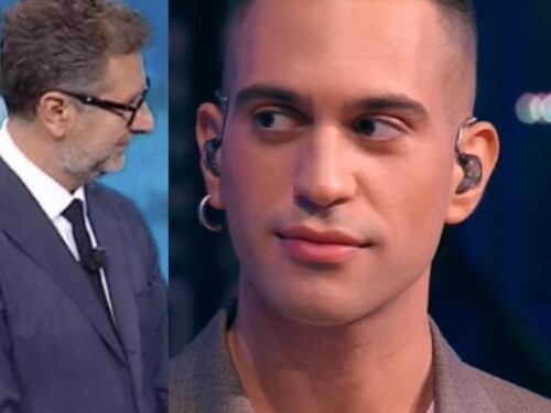 A Che tempo che fa Mahmood rivede la sua gaffe all'Eurovision