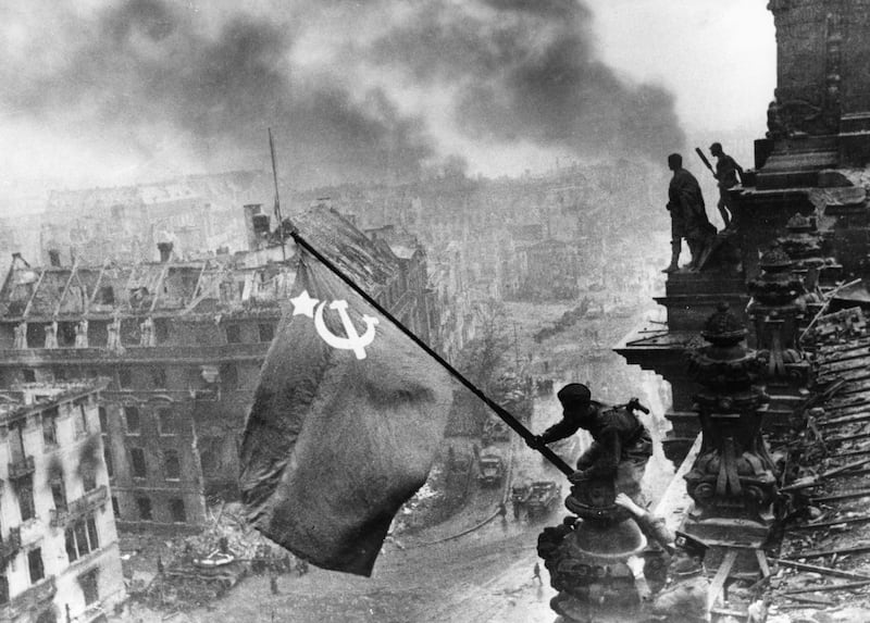 La bandiera sovietica sul Reichstag