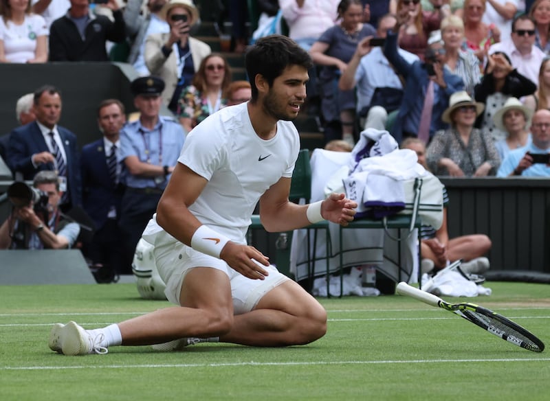 Wimbledon, Alcaraz supera in 5 set Djokovic: le immagini più belle della finale 19