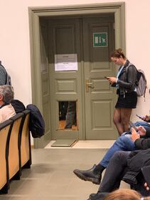 La contestazione contro Biloslavo a Trento 1