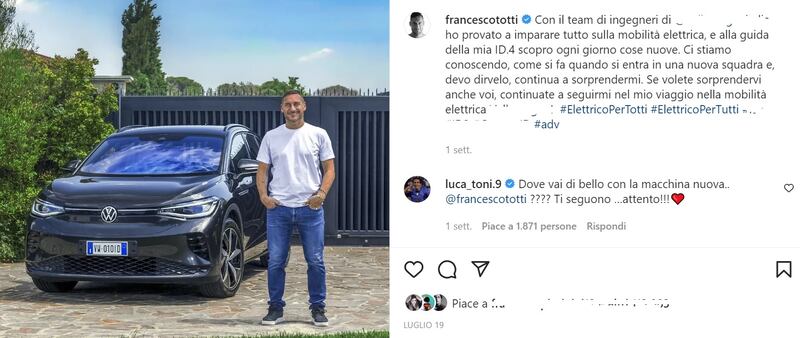 Totti social