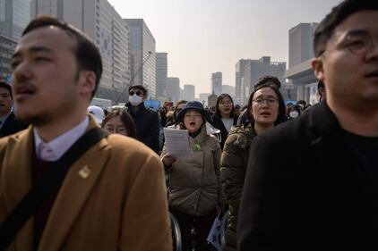 Corea del Sud, manifestazione contro politiche del presidente Moon Jae-in 7