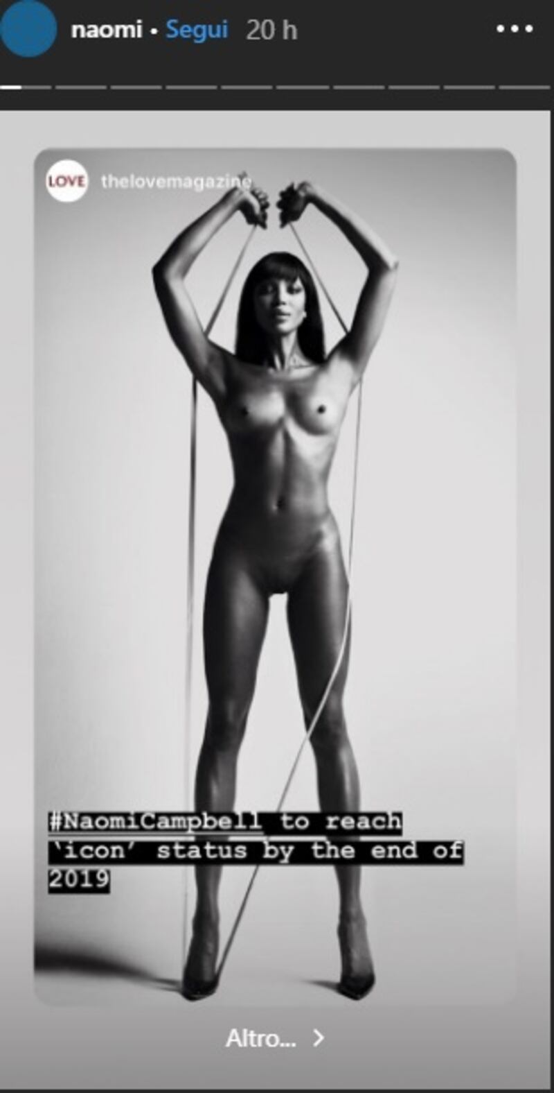 Naomi Campbell social