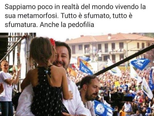 Il giornalista: "Salvini con la bimba a Pontida? Pedofilia". Poi si scusa