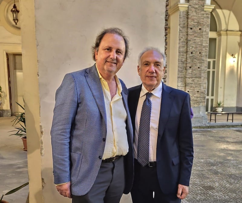 Da sinistra, il professore Giannì e il dottor Arcella