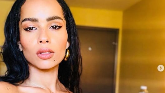 Zoe Kravitz nuda per festeggiare l'impeachment di Donald Trump