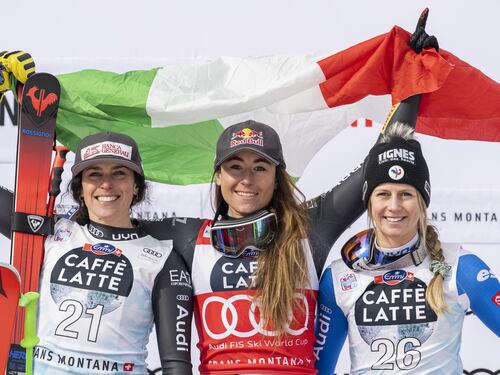 È grande Italia: doppietta azzurra Goggia-Brignone nella discesa di Crans Montana