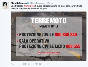 Terremoto e vip, le reazioni social 41