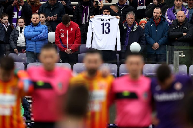 L'omaggio della Fiorentina a Davide Astori 4