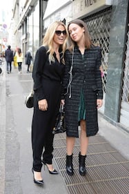 Michelle Hunziker e Aurora Ramazzotti come sorelle alla sfilata Trussardi 1