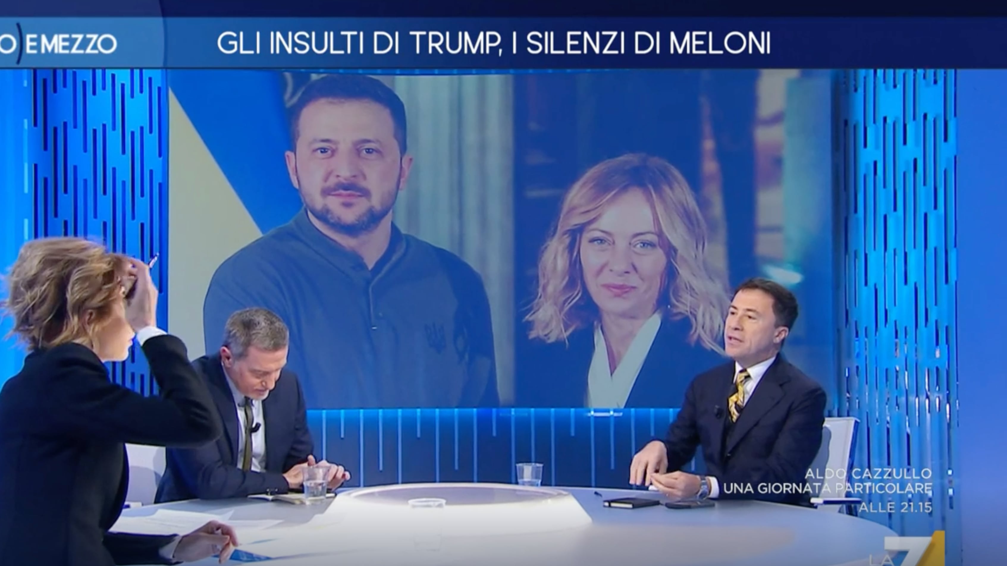 "La democrazia non ti appartiene". Scontro in tv tra Bocchino e Giannini su Trump