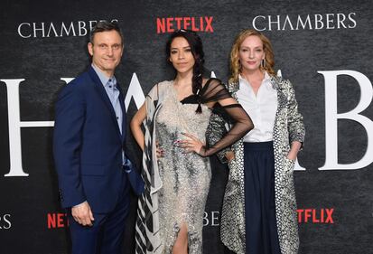Da New York: Uma Thurman per la premiere della serie tv "Chambers" 7