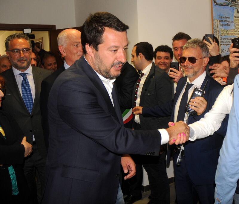 Matteo Salvini inaugura il nuovo commissariato di polizia di Corleone 13